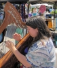 Harpist at the market, May 31